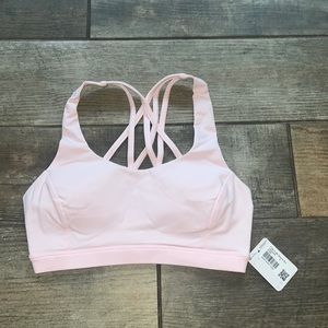 Lululemon Free to Be Serene Bra size 4 C/D strawberry milkshake